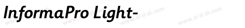 InformaPro Light字体转换